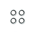 Miniatyrbild 2 av 4: 3-pack kameralinsskydd för Xiaomi - Silver Modell 8