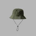 Miniatyrbillede 2 af 3: Foldbar Bred Bucket Hat Solhatte græs farve