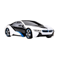 Pikkukuva 4 / 6: RASTAR R/C 1:24 BMW I8 kauko-ohjattu RC-auto (valkoinen)