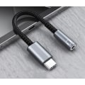Pikkukuva 2 / 5: INF USB-C - 3,5 mm sovitin kuulokkeille Harmaa