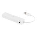 Miniatyrbild 2 av 4: USB 2.0 network adapter with USB hub, 100Mbps, 3xUSB, white
