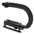 Miniatyrbild 4 av 6: DSLR-kamera C-Type Hot Shoe Stabilizer med U-Type Single Hot Shoe