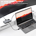 Miniatyrbillede 6 af 7: 6-i-1 USB-C Hub med HDMI, RJ45 og USB 3.0