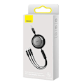 Miniatyrbild 7 av 7: Baseus Bright Mirror 2, USB 3-i-1-kabel för micro USB / USB-C / Lightning 3.5A 1.1m (svart)