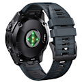 Pikkukuva 4 / 5: Tyylikäs pikakiinnityshihna Garmin Fenix 7X Pro -kelloon Tummanharmaa