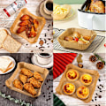 Miniatyrbillede 3 af 6: INF Air Fryer engangspapir til frituregryder 16 cm 100 stk Natur