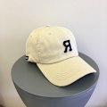 Miniatyrbillede 4 af 5: Stilfuld R-bogstav kasket til forår/sommer Beige