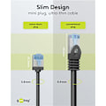 Miniatyrbild 4 av 11: Ultraflexibel patchkabel CAT 6A, slim, U/FTP, svart