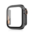 Miniatyrbillede 1 af 4: PC-etui med skærmbeskytter til Apple Watch Series 9 8 7, 45mm Sort
