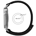 Miniatyrbillede 4 af 4: Nylon urrem til Huawei Fit 3 Sorte+farveprikker