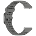 Pikkukuva 4 / 4: COROS Kellon silikoninen kaksisävyinen ranneke Harmaa 22 mm