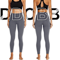 Pikkukuva 2 / 6: Leggingsit - Thermal Inner Fleece Vuorattu Tummanharmaa S