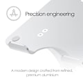 Miniatyrbild 7 av 7: DESIRE2 Laptopställ Dual Pivot Riser Justerbar Aluminium Silver
