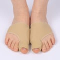 Miniatyrbillede 1 af 6: Tåskiller tåglatter til hallux valgus støttestrømper 1 par Beige