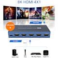 Pikkukuva 4 / 5: 4K HDMI-kytkin 4 in 1 -lähtö