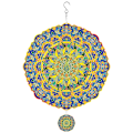 Miniatyrbild 1 av 5: 3D-roterande Mandala vindspel - Påfågeldesign