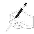 Miniatyrbillede 8 af 8: Silikone beskyttende ærmesæt til Apple Pencil Sort