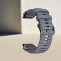 Miniatyrbillede 3 af 4: Premium Garmin Fenix 8 Rem: Fluororubber Urrem Grå 22 mm