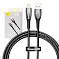 Pikkukuva 2 / 8: USB-kaapeli Lightning Baseus Glimmer -sarjalle, 2.4A, 1m (musta)