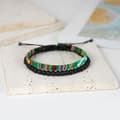 Miniatyrbillede 6 af 7: Vævede armbånd 2 stk MultiColor MultiColor