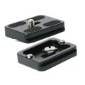 Miniatyrbillede 3 af 6: Aluminiumslegering stativhoved PU-50 - Hurtigudløserplade Sort