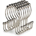 Miniatyrbild 1 av 3: 12-Pack duschdraperikrokar ringar - smidig glidning Silver