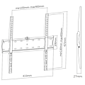 Miniatyrbild 5 av 7: Fixed wall mount for TV/screen, 32-55 ", max 40kg, VESA 200x