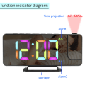 Miniatyrbild 4 av 10: LED-projektionsväckarklocka