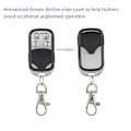 Miniatyrbillede 3 af 8: INF Universal kodekloner/fjernbetjening garageport 433 MHz 1-pak