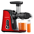 Miniatyrbillede 2 af 2: AMZCHEF GM3001-RD slow speed juicer (rød)