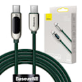 Miniatyrbild 1 av 7: Kabel USB-C till USB-C Baseus Display, 100W, 2m (grön)