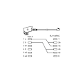 Miniatyrbild 3 av 3: TAE-F-kabel (universal pinout), svart