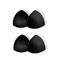 Miniatyrbillede 3 af 3: YZ007 Triangle Sponge Bra Pads, Sort, One Size (2 Par)