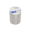 Miniatyrbild 1 av 4: INF 10-pack superstarka neodymmagneter med självhäftande baksida Silver 8 x 3 mm