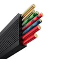 Miniatyrbild 7 av 10: Snabbladdningskabel 3in1 Baseus Free2Draw USB-C till USB-C/Lightning/Micro 100W, 1,1m (svart)