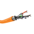 Miniatyrbild 1 av 6: CAT 7A nätverkskabel, S/FTP (PiMF), orange