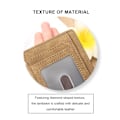 Miniatyrbild 4 av 7: Smal bifold-plånbok, korthållare i PU-läder med myntficka Kaki