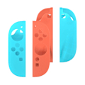 Miniatyrbild 1 av 6: Skyddande silikongrepp för Nintendo Switch 2-kontroller Blå+orange