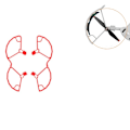 Miniatyrbillede 1 af 6: Propelbeskyttelse propelbeskytter propeldæksel DJI Mini 3 Pro Rød