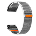 Miniatyrbillede 2 af 4: Nylon urrem til Garmin Fenix 8/567X/pro/Epix 935/965 Grå 22 mm