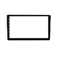 Miniatyrbillede 1 af 4: Hærdet glas Car Navigation Screen Protector med Carbon Fiber Black Border L