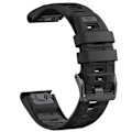 Miniatyrbild 1 av 6: Garmin Fenix 8 Quick Release Strap Svarta + grå prickar 47 mm