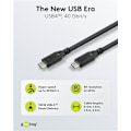 Miniatyrbild 3 av 11: USB-C™-kabel, USB4™, 100 W, 40 Gbit/s, Power Delivery, 2 m