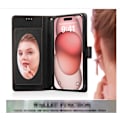 Miniatyrbillede 2 af 6: (13PRO) Multifunktionelt Spejl Kort Holder Pung Telefon Cover