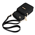 Miniatyrbild 2 av 4: Multifunktionell Mobilväska med Crossbody-rem Svart