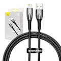 Pikkukuva 1 / 8: USB-kaapeli Lightning Baseus Glimmer -sarjalle, 2.4A, 1m (musta)
