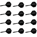 Miniatyrbild 1 av 4: Svarta dartskaft i plast - 6-pack 12