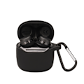Miniatyrbillede 1 af 3: Beskyttende etui til JBL TOURPRO+ øretelefoner med karabinhage Sort