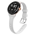 Miniatyrbild 1 av 3: Armband i äkta läder för Google Pixel Watch 3 45mm - Vit