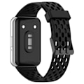 Miniatyrbillede 2 af 7: Urrem til Samsung Galaxy fit3 (SM-R390) silikone i hulstil Sort